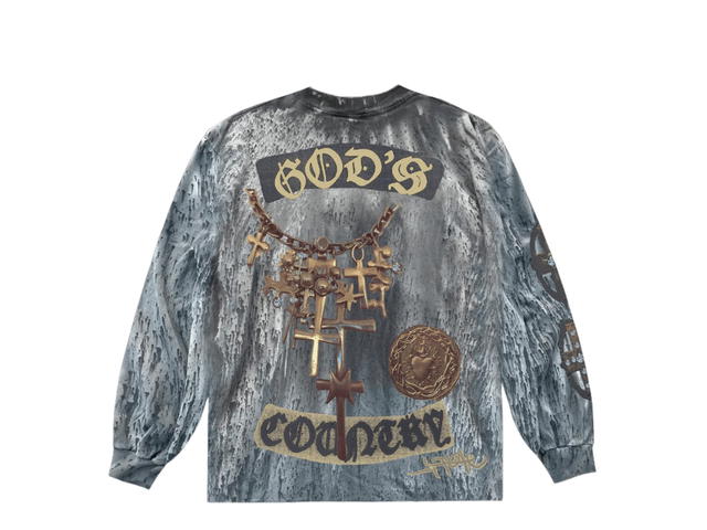 Travis Scott Travis Scott God's Country Long Sleeve Tee Tie Dye - view 2