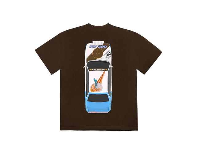 Travis Scott Travis Scott JACKBOYS Vehicle T-shirt Brown - view 2