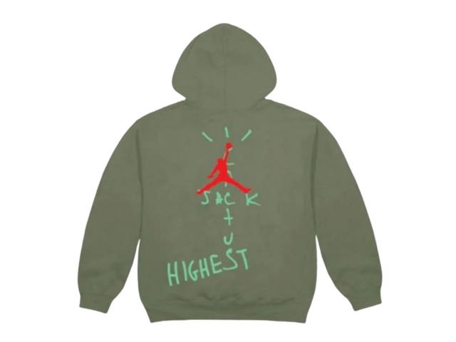 Travis Scott Travis Scott Jordan Cactus Jack Highest Hoodie Olive - view 2