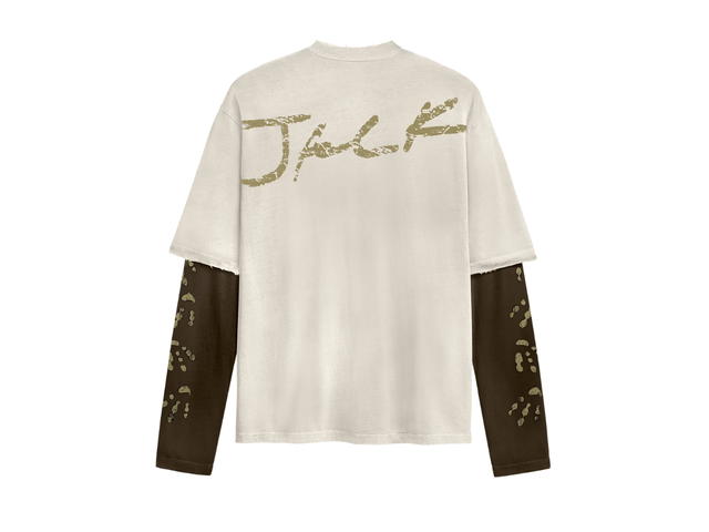 Travis Scott Travis Scott Signature Jack Tee II White-Dark Green - view 2