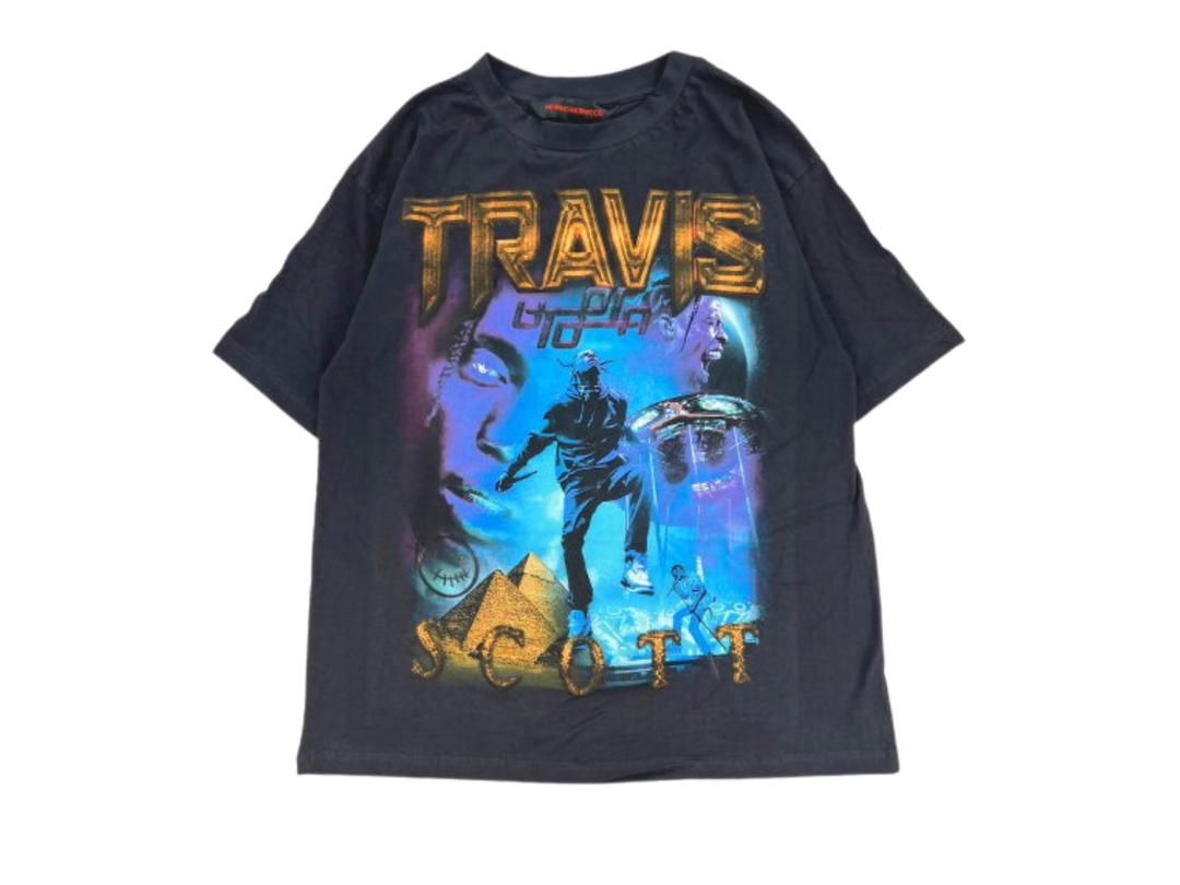 Travis Scott Travis Scott Travis Scott Utopia T-Shirt Black