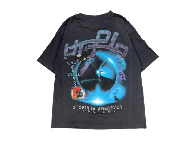 Travis Scott Travis Scott Travis Scott Utopia T-Shirt Black - view 2