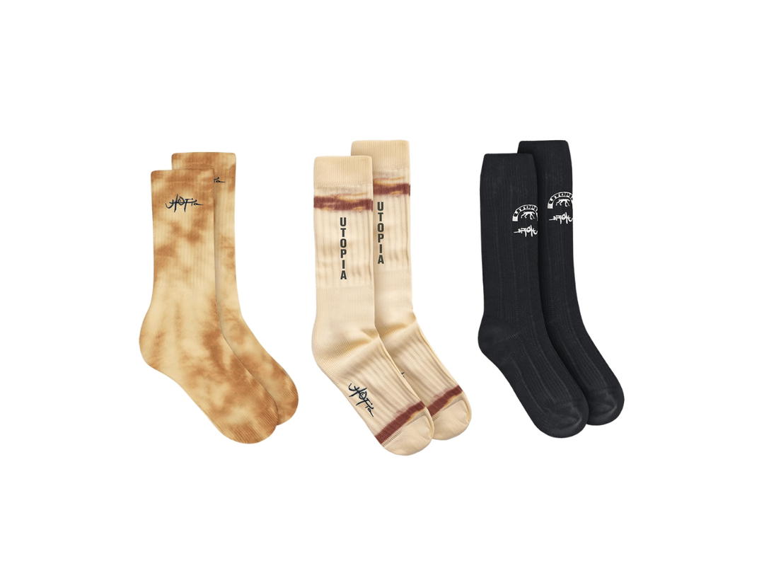 Travis Scott Travis Scott Utopia Socks Trio Multicolor