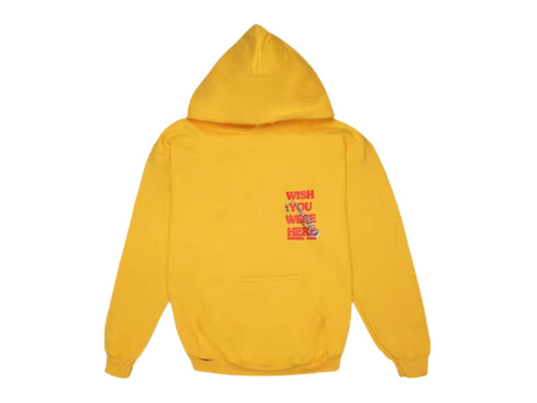 Travis Scott Travis Scott Wish You Were Here Festival Hoodie Yellow