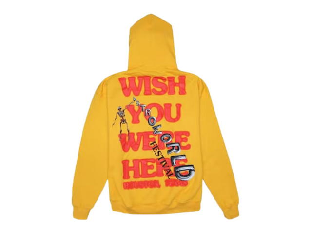 Travis Scott Travis Scott Wish You Were Here Festival Hoodie Yellow - view 2