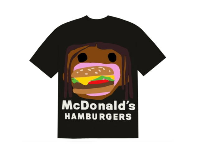 Travis Scott Travis Scott x CPFM 4 CJ Burger Mouth T-Shirt Black - view 1