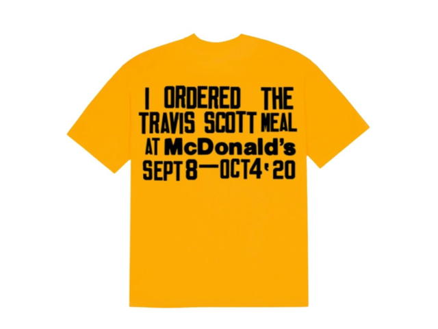Travis Scott Travis Scott x CPFM 4 CJ Burger Mouth T-Shirt Gold - view 2