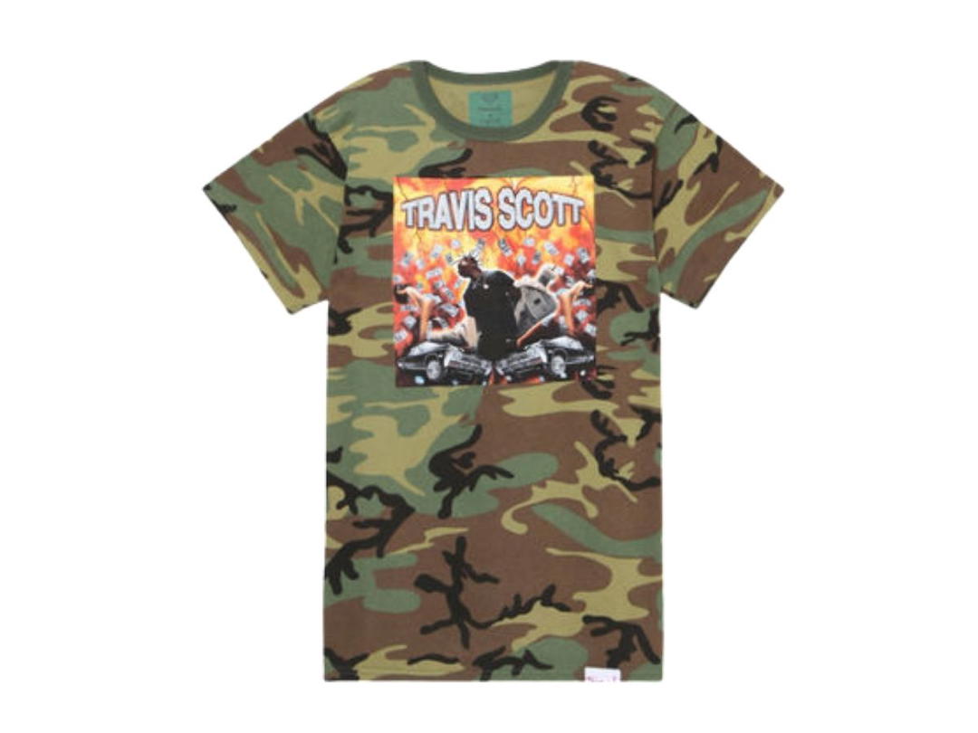 Travis Scott Travis Scott X Diamond Supply Co Camo Explosion T-Shirt