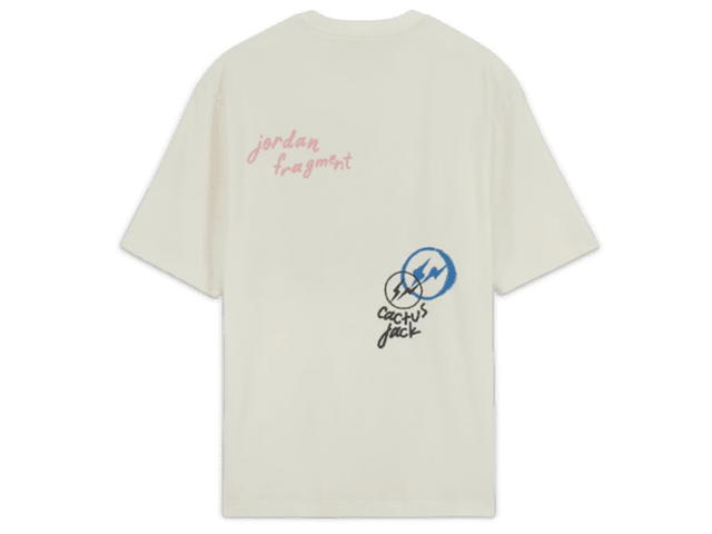 Travis Scott Travis Scott x Jordan x Fragment T-shirt White - view 2