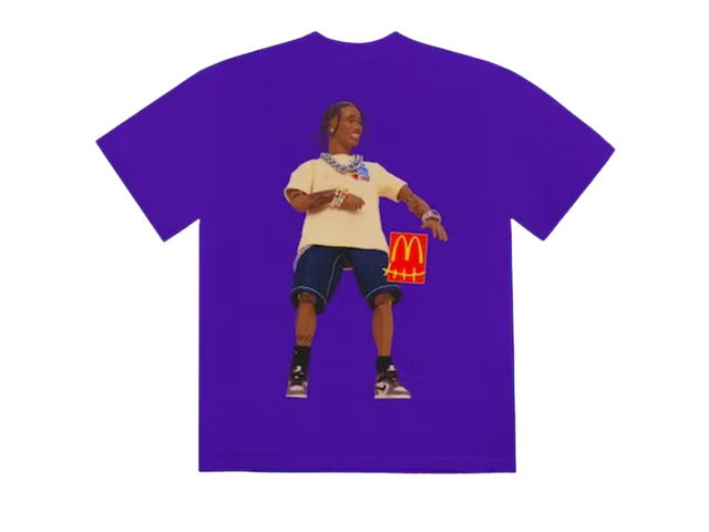 Travis Scott Travis Scott x McDonald's Action Figure Series II T-shirt Purple - view 2