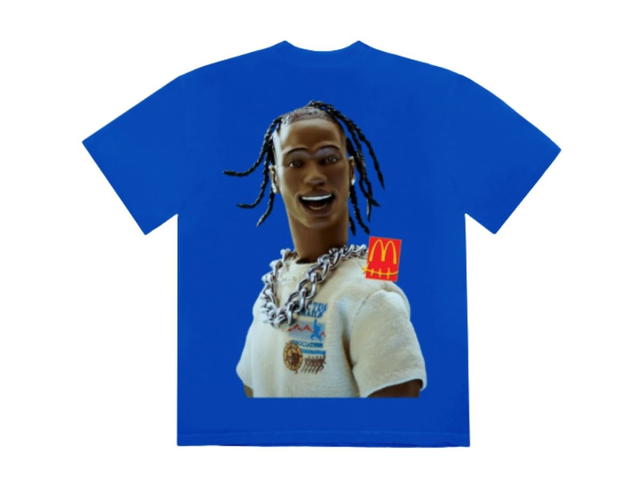 Travis Scott Travis Scott x McDonald's Action Figure Series III T-Shirt Blue - view 2