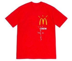 Buy Travis Scott x McDonald's Crew T-Shirt Red at Sasom – Authentic and Ready to Ship