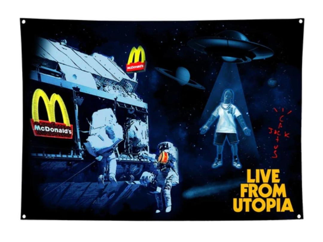 Travis Scott Travis Scott x McDonald's Live From Utopia Flag Multicolor