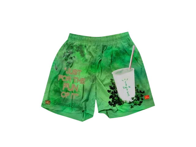 Travis Scott Travis Scott x McDonald's Shamrock Shake Shorts Green - view 1