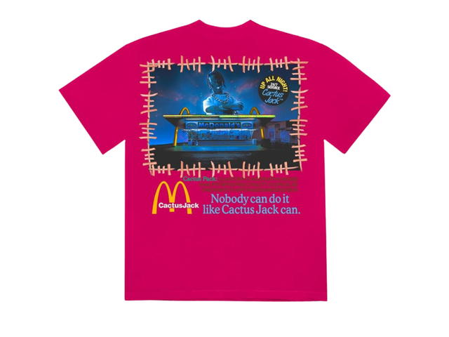 Travis Scott Travis Scott x McDonald's Vintage Action Figure II T-Shirt Pink - view 2