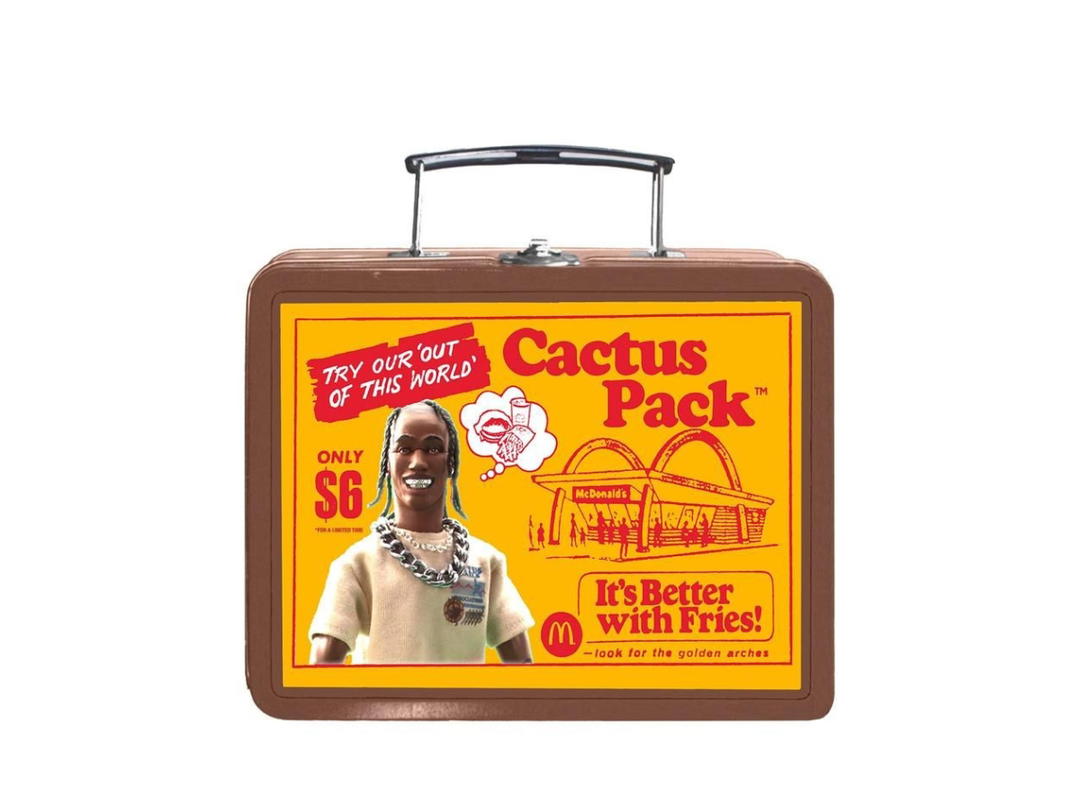 Travis Scott Travis Scott X Mcdonalds Cactus Pack Vintage Metal Lunchbox Brown-Yellow
