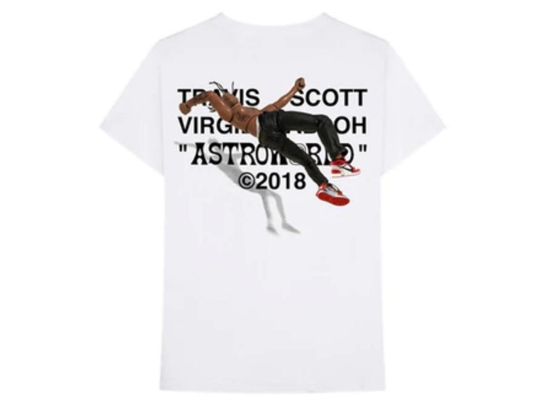Travis Scott Travis Scott x Virgil Abloh By A Thread (Off-White AJ1 Version) Tee White