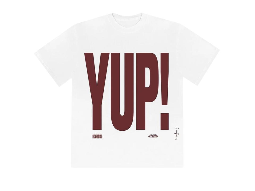 Travis Scott Travis Scott Yup! Franchise Promo T-Shirt White