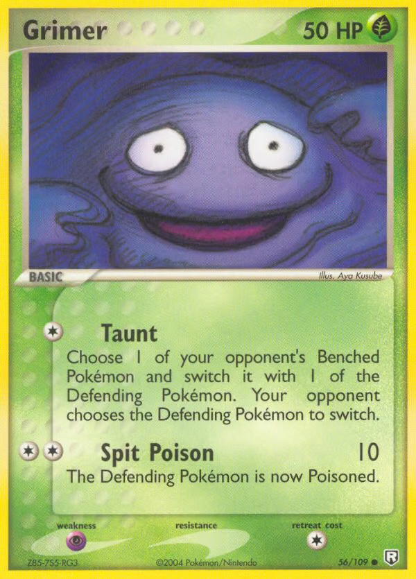 Pokemon Pokemon Grimer C [TRR 56/109] EX "Team Rocket Returns" [ReverseHolo] (EN)