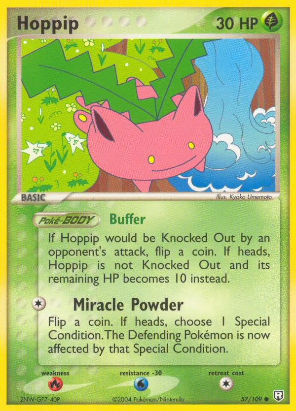 Pokemon Pokemon Hoppip C [TRR 57/109] EX "Team Rocket Returns" [ReverseHolo] (EN)