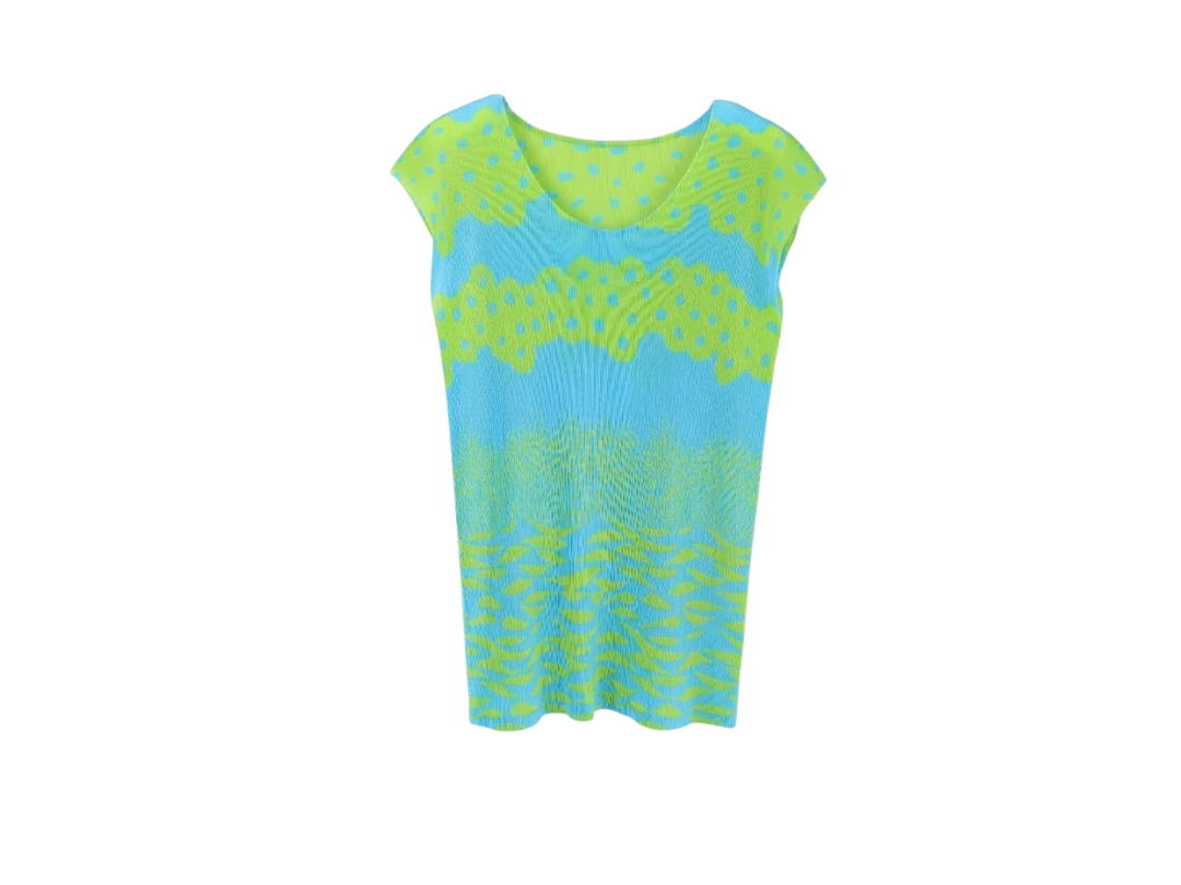 Issey Miyake Issey Miyake Clothes Green Blue Multicolor