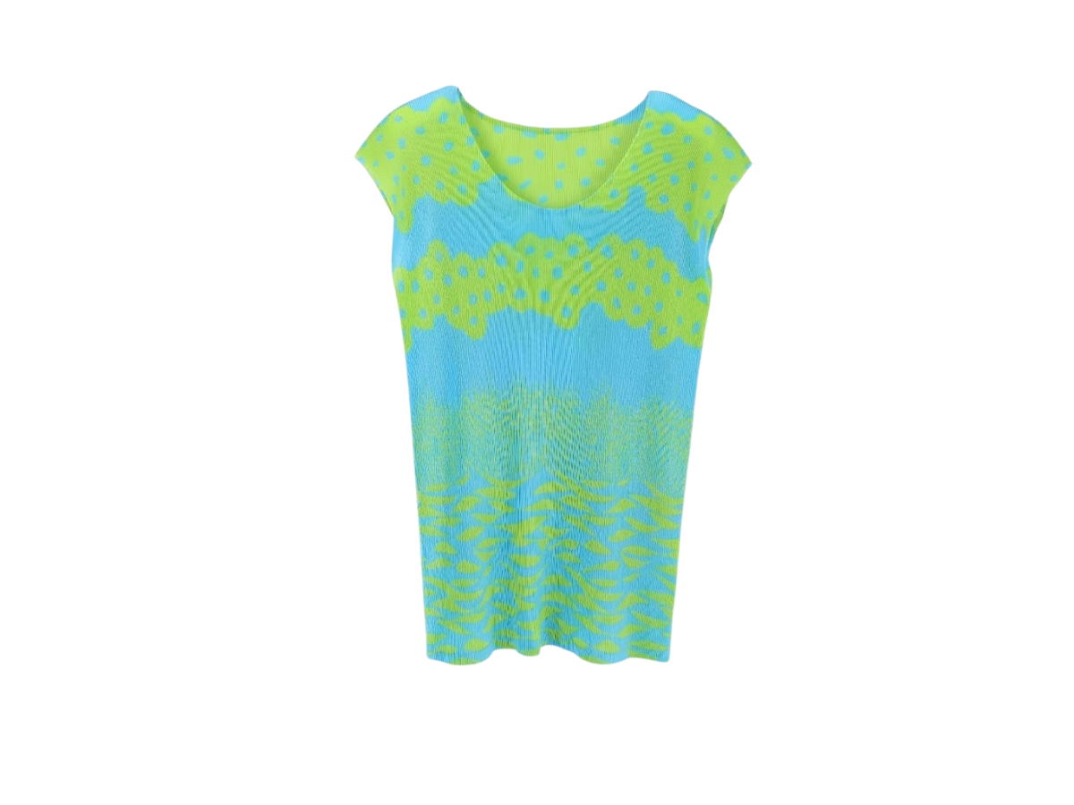 Issey Miyake Issey Miyake Clothes Green Blue Multicolor