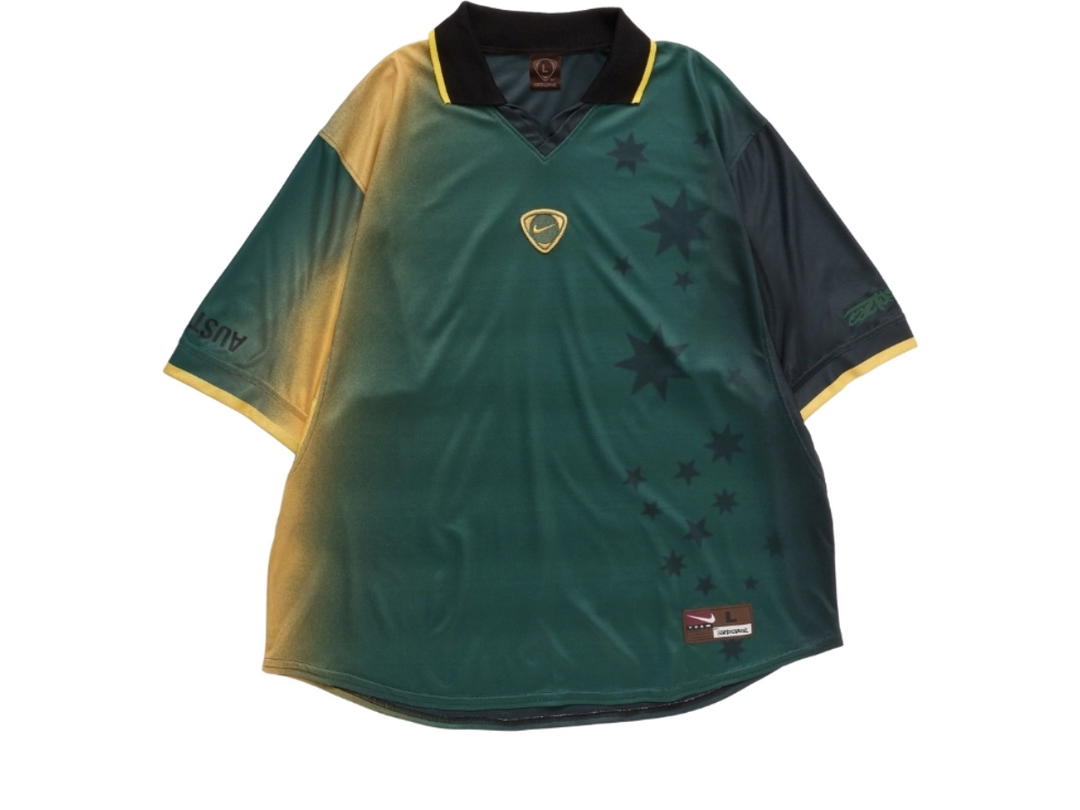 Travis Scott Travis Scott CJ X Nike Australia Total 90 Retro Jersey Dark Green Yellow