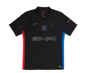 Travis Scott x FC Barcelona 2024/25 Match Away Cactus Jack Jersey Black