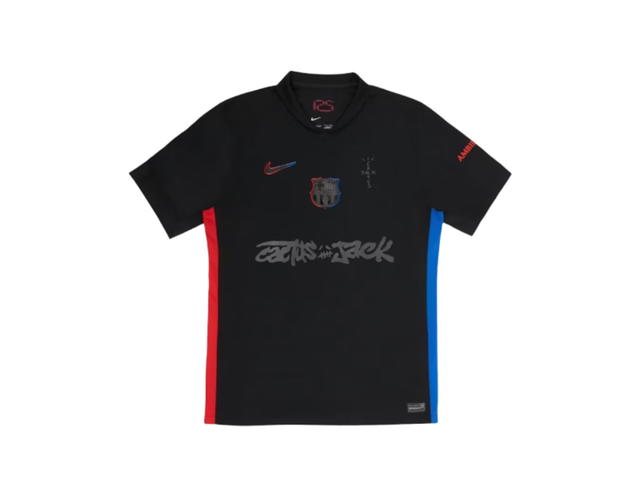 Travis Scott Travis Scott x FC Barcelona 2024/25 Match Away Cactus Jack Jersey Black - view 1