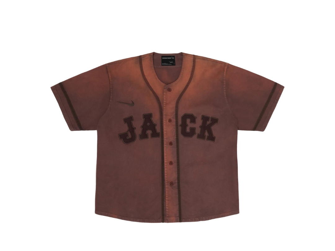 Travis Scott Travis Scott CJ X Fragment X Nike Tokyo Jack Retro Baseball Jersey Brown