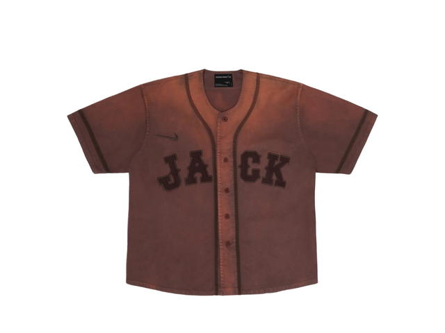 Travis Scott Travis Scott CJ X Fragment X Nike Tokyo Jack Retro Baseball Jersey Brown - view 1
