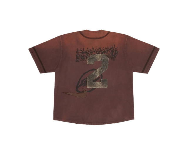 Travis Scott Travis Scott CJ X Fragment X Nike Tokyo Jack Retro Baseball Jersey Brown - view 2