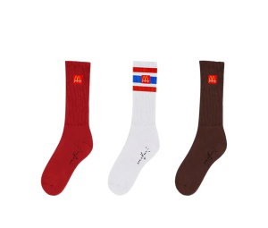 Travis Scott Cactus Jack For Fragment Socks (3 Pack) Multi