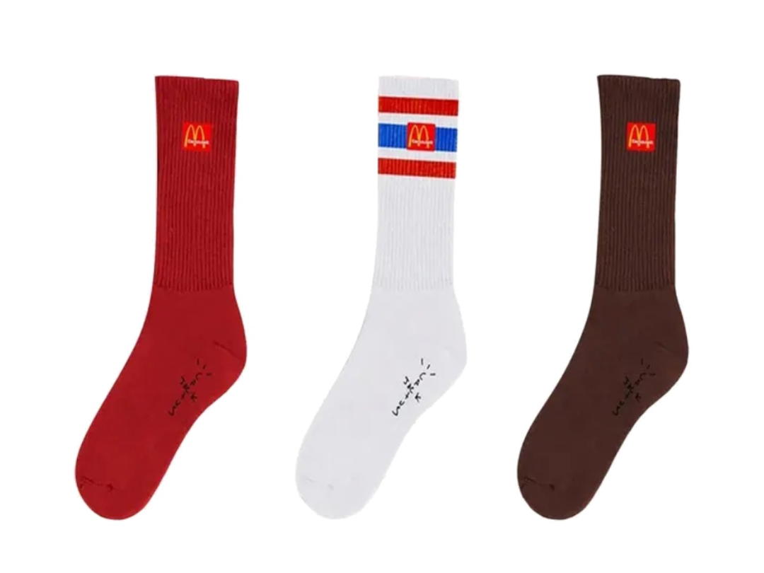 Travis Scott Travis Scott x McDonalds Arches Sock Pack Multicolor