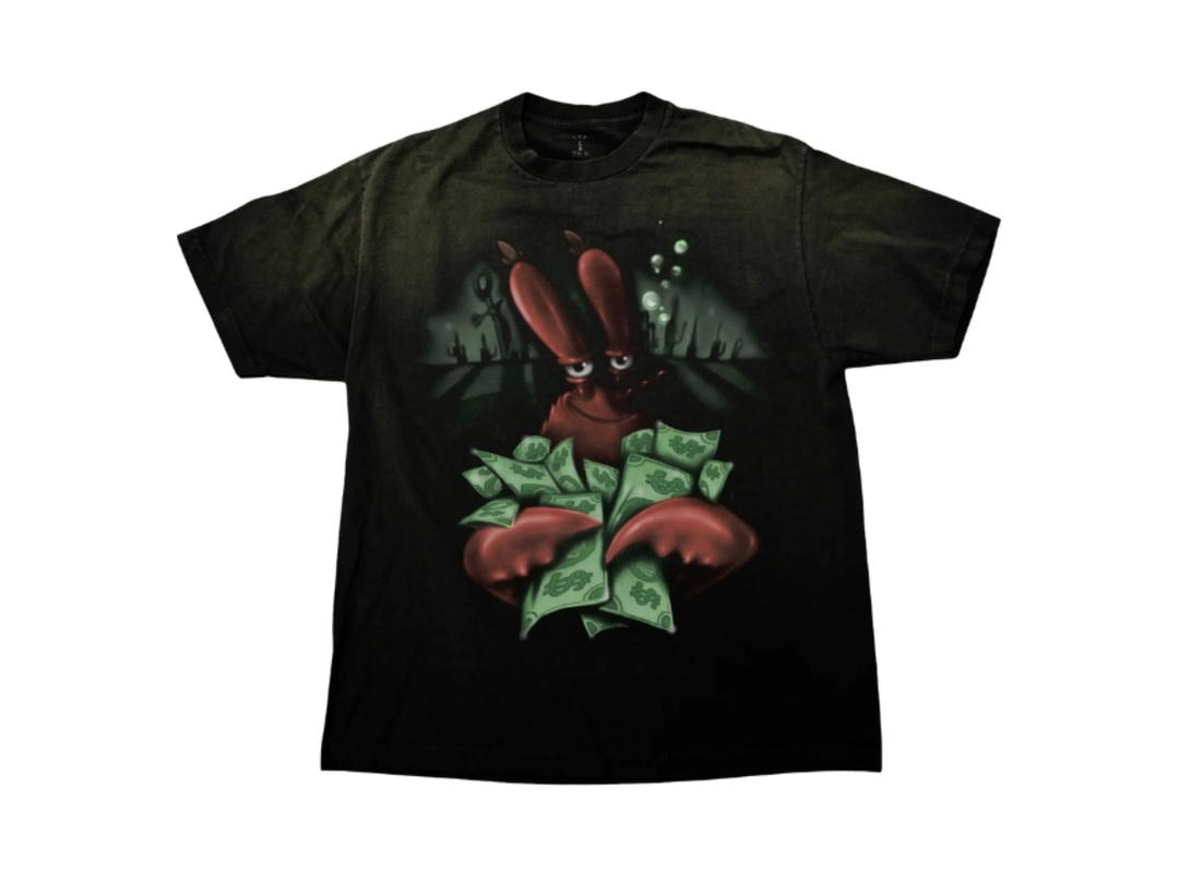 Travis Scott Travis Scott CJ X Spongebob Money Tee Black