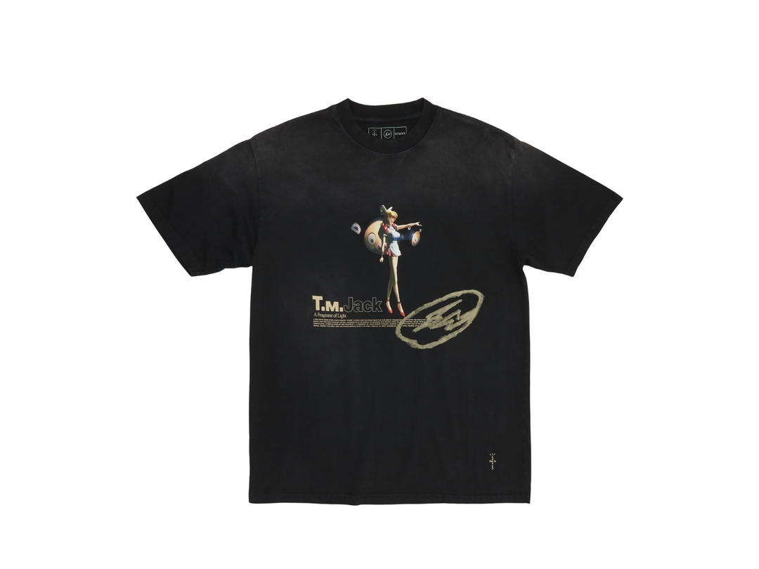 Travis Scott Travis Scott CJ X Fragment X Takashi Murakami Tokyo Jack Tee Black