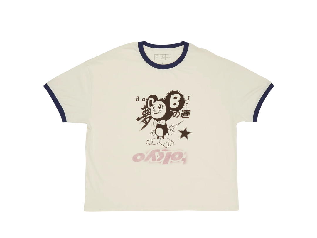 Travis Scott Travis Scott Cj X Fragment X Takashi Murakami Tokyo Ringer Tee Off-White