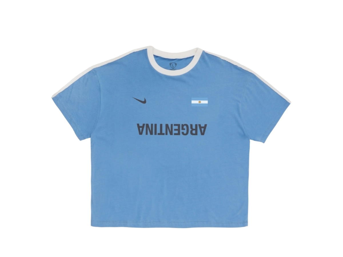 Travis Scott Travis Scott CJ X Nike Argentina Total 90 Tee Blue