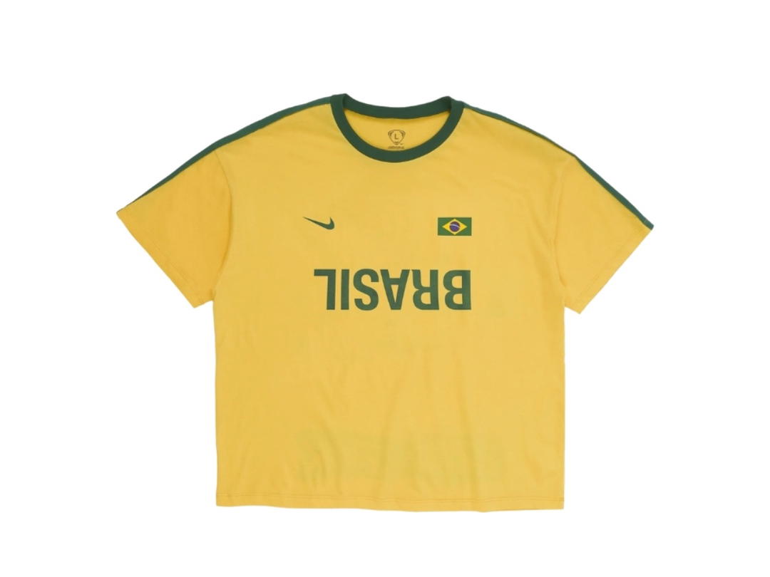 Travis Scott Travis Scott CJ X Nike Brasil Total 90 Tee Yellow