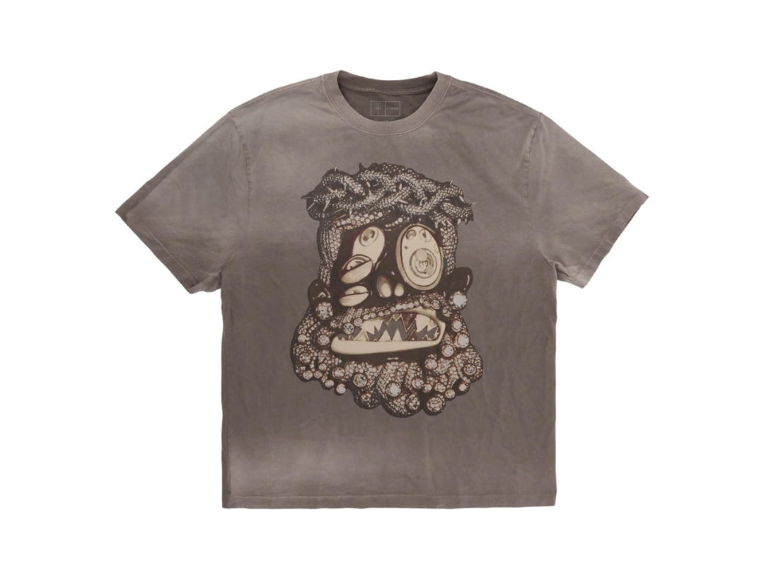 Travis Scott Travis Scott CJ X Takashi Murakami Melted Utopia Dream Tee Taupe