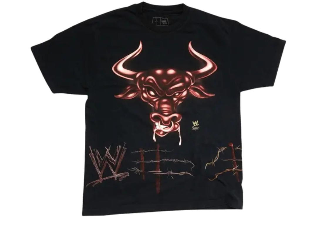 Travis Scott Travis Scott x WWE Know Your Role T-Shirt The Rock Black