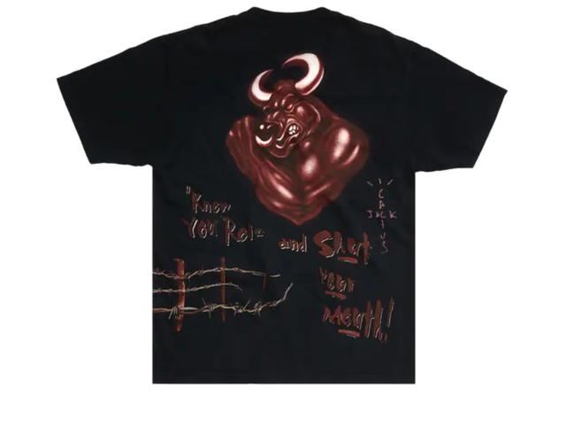 Travis Scott Travis Scott x WWE Know Your Role T-Shirt The Rock Black - view 2