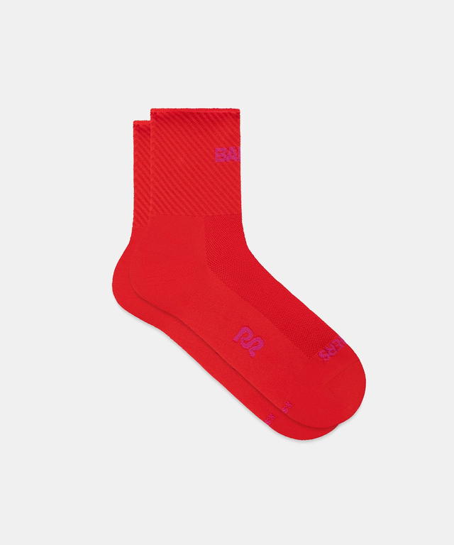 Bandit Running Bandit Running Lite Run Stripe Jacquard Sock (2 Pack) Poppy - view 1