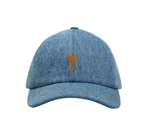 Buy Ami Paris Blue Cotton Ami De Coeur Embroidery Cap Used Blue at Sasom – Authentic and Ready to Ship