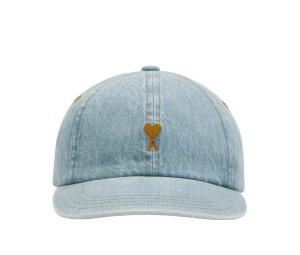 Buy Ami Paris Ami de Coeur Denim Cotton Cap Used Blue at Sasom – Authentic and Ready to Ship