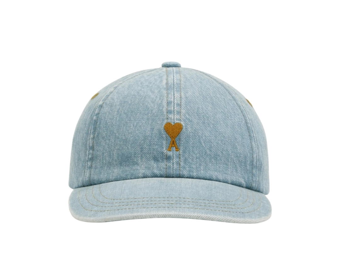 Ami Paris Ami Paris Ami de Coeur Denim Cotton Cap Used Blue