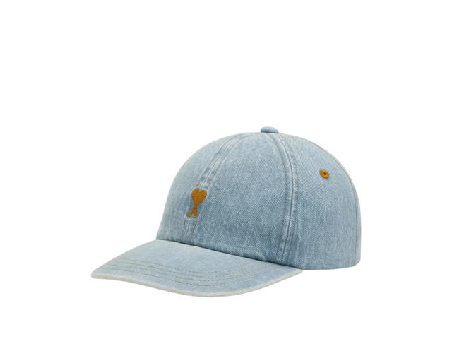 Ami Paris Ami Paris Ami de Coeur Denim Cotton Cap Used Blue - view 2