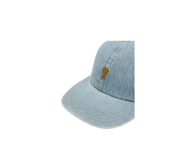 Ami Paris Ami Paris Ami de Coeur Denim Cotton Cap Used Blue - view 3