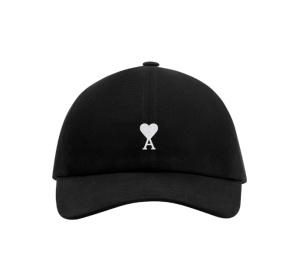 Buy Ami Paris Ami de Coeur Cap Black at Sasom – Authentic and Ready to Ship