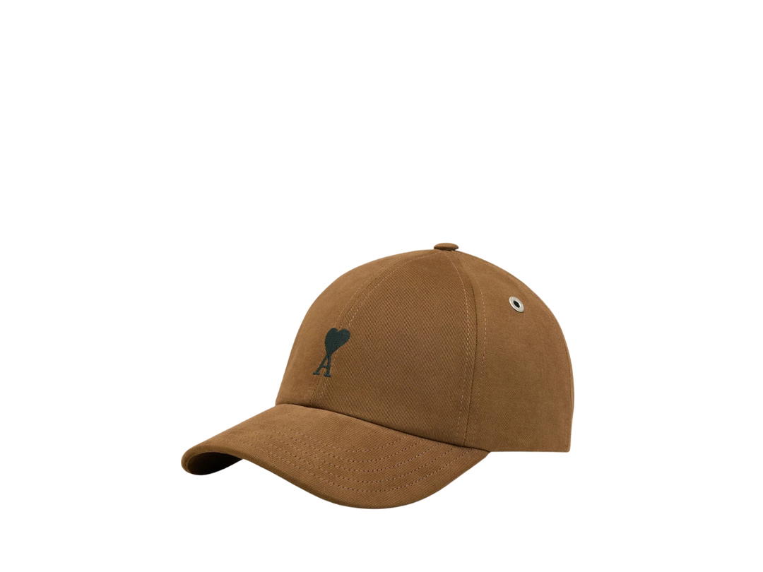 Ami Paris Ami Paris De Coeur Embroidery Cap Hazelnut